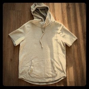 Grey Hollister short sleeve sweatshirt